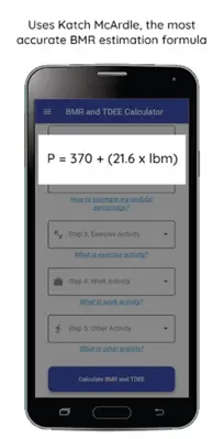 AccuBMR - BMR, TDEE, Calorie & android App screenshot 4